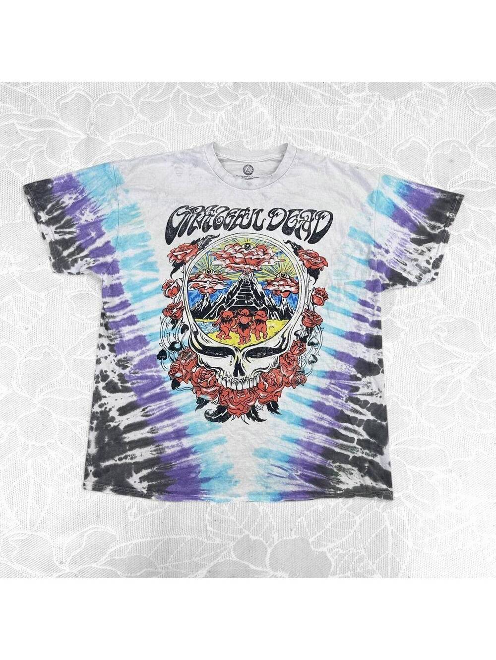 Grateful Dead Tie Dye Graphic T-Shirt - Large